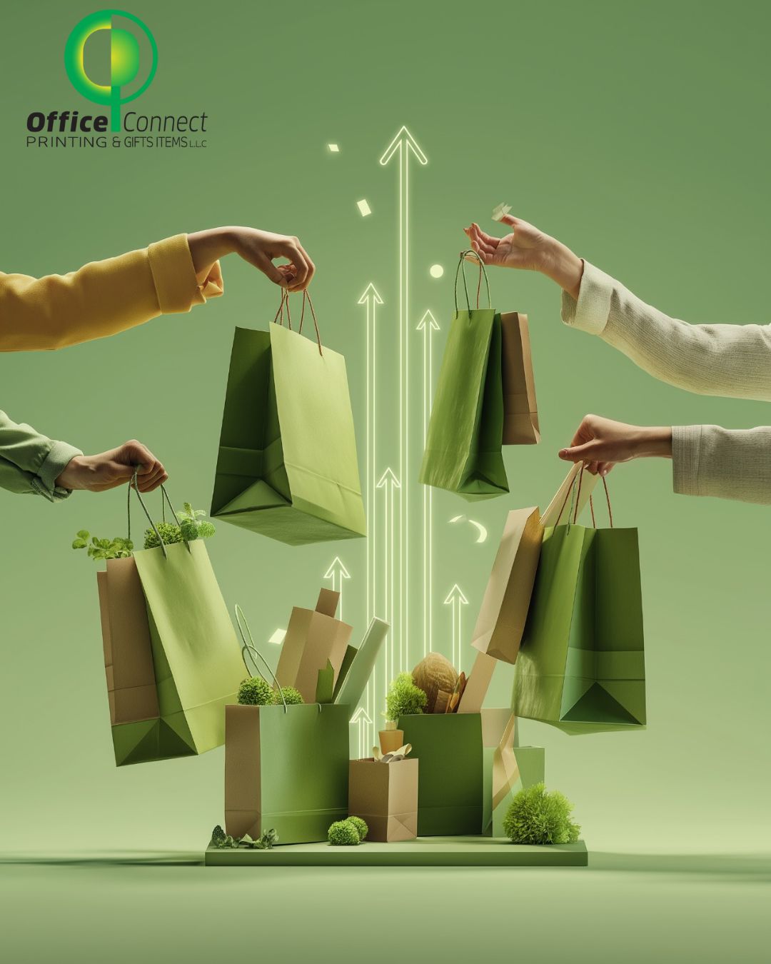 Eco-friendly shopping bags printing in Dubai