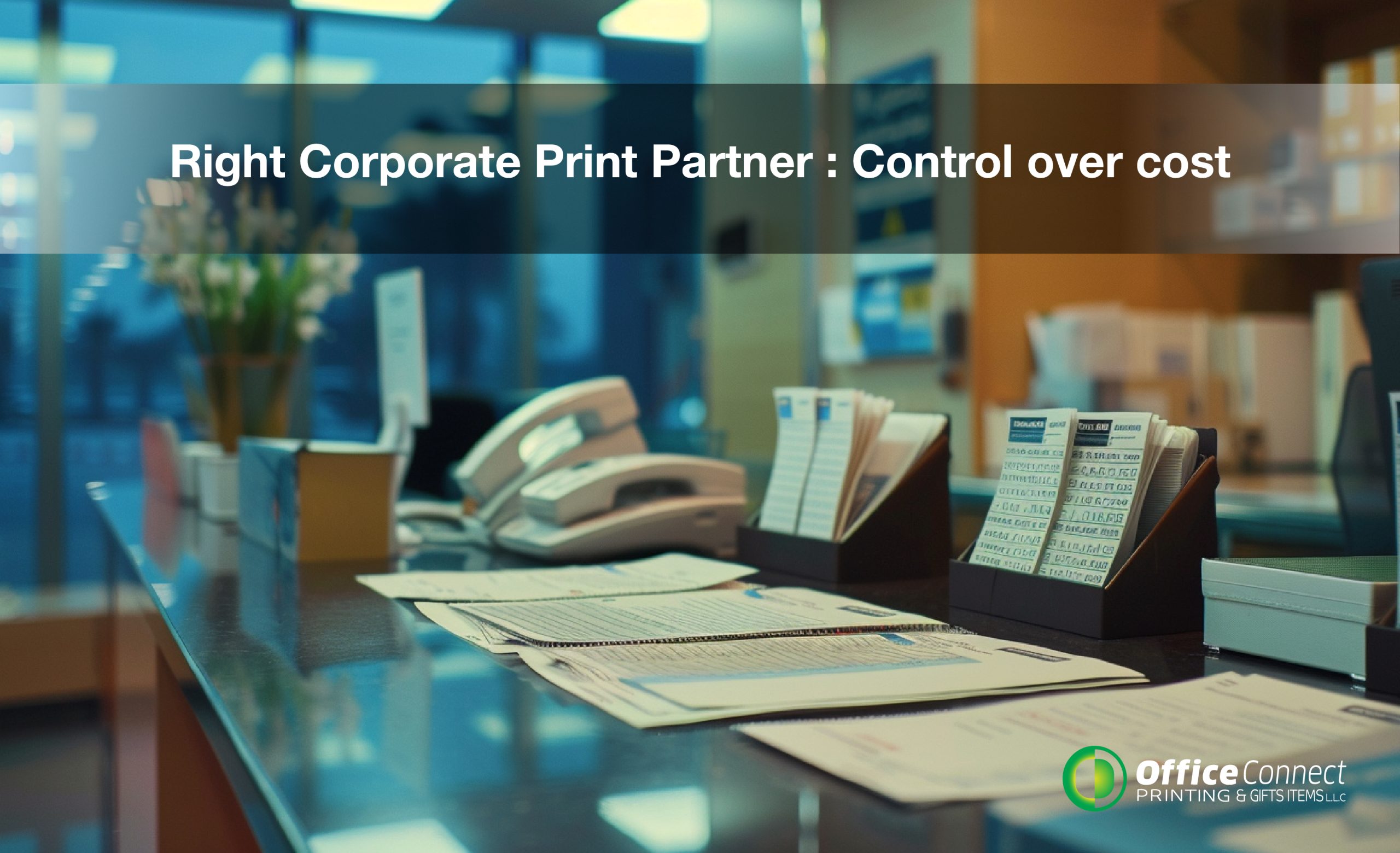 Professional corporate printing services in Dubai for large organizations
